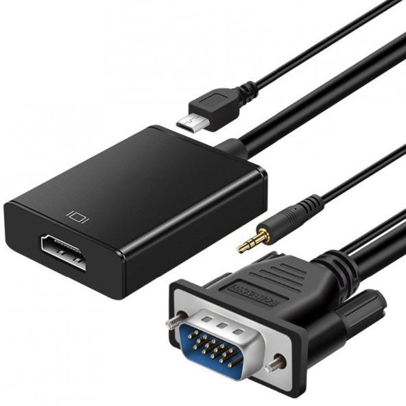 Mobitell VGA to HDMI Görüntü Ve Ses Çevirici Adaptör