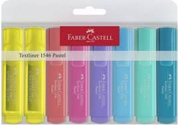 Faber CastellTextliner 1546 Pastel Fosforlu Kalem 8`Lİ P