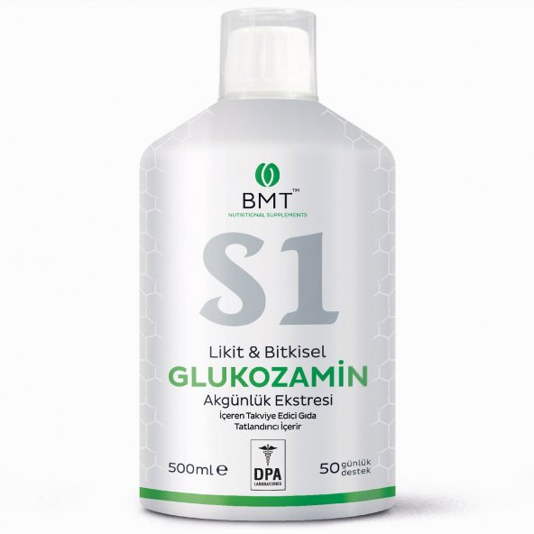 Biomet S1 Likid ve Bitkisel Glukozamin Akgünlük Ekstraktlı