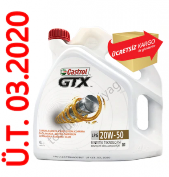 Castrol GTX LPG 20W50 - 4 Litre