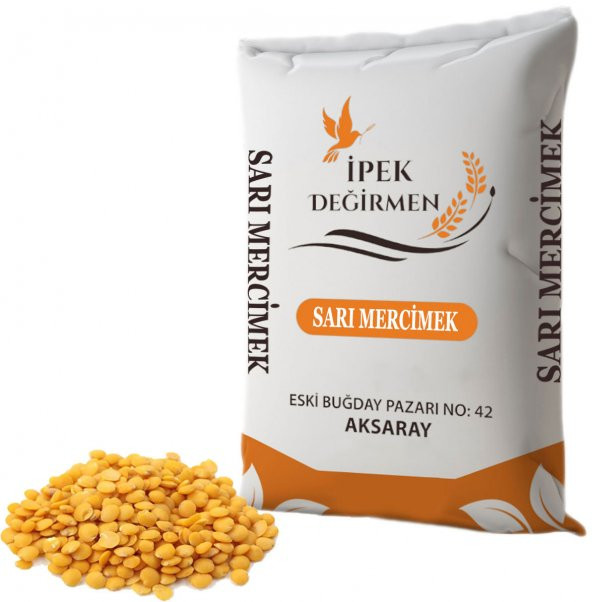 İpek Değirmen 10 KG Yerli Sarı Mercimek Yüksek Proteinli Köy Mercimeği