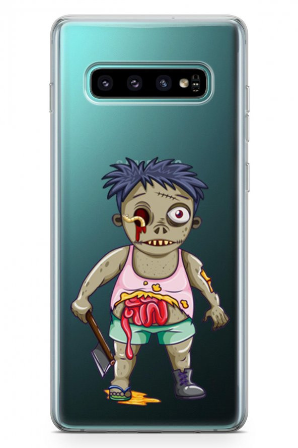 Samsung Galaxy S10 Kılıf Zombie Serisi Alani