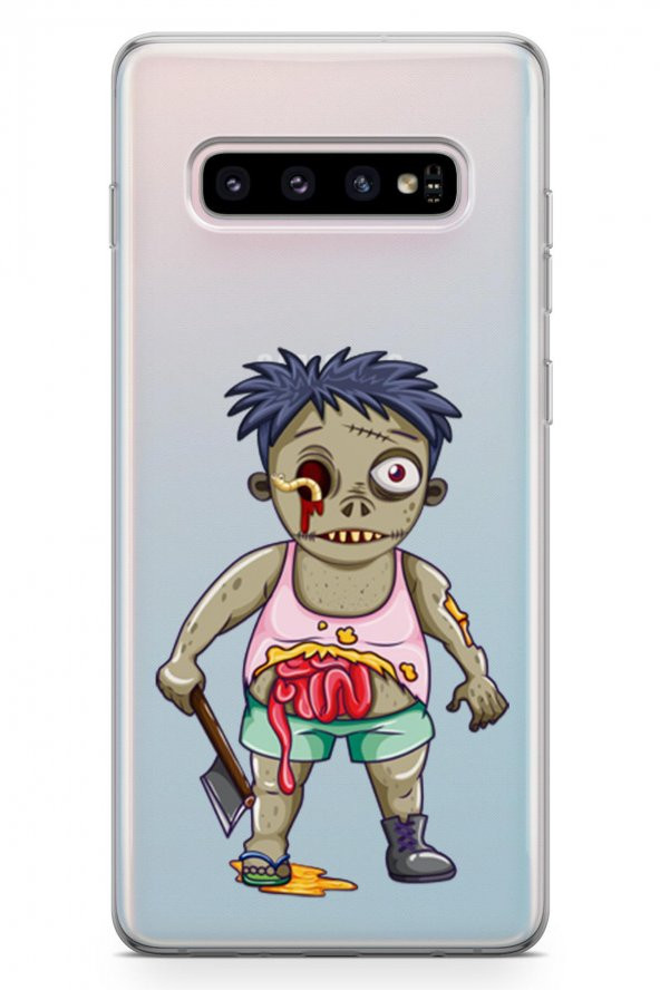 Samsung Galaxy S10 Plus Kılıf Zombie Serisi Alani