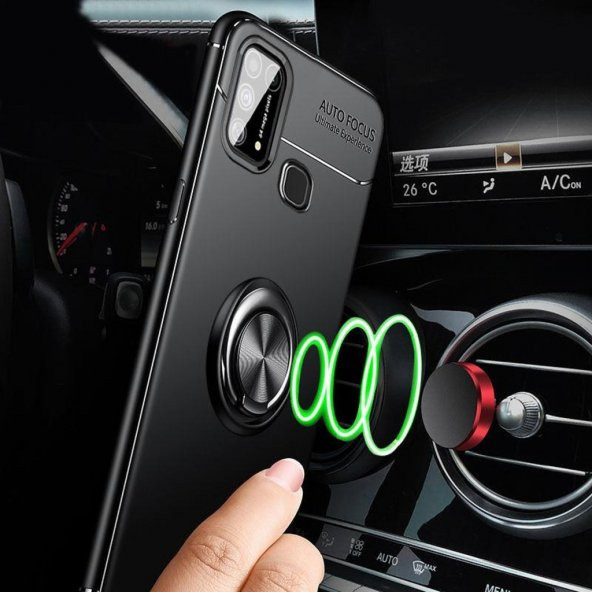 Samsung Galaxy M31 Stantlı Manyetik Kamera Korumalı Kılıf - 2