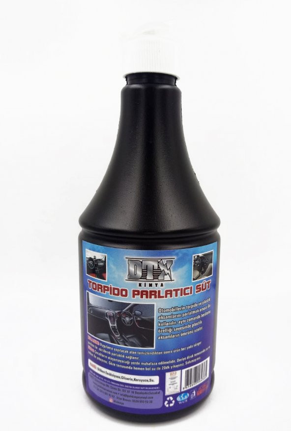DTX KİMYA OTO VE MOTORSİKLET PLASTİK TORPİDO PARLATICI SÜT 1 LT