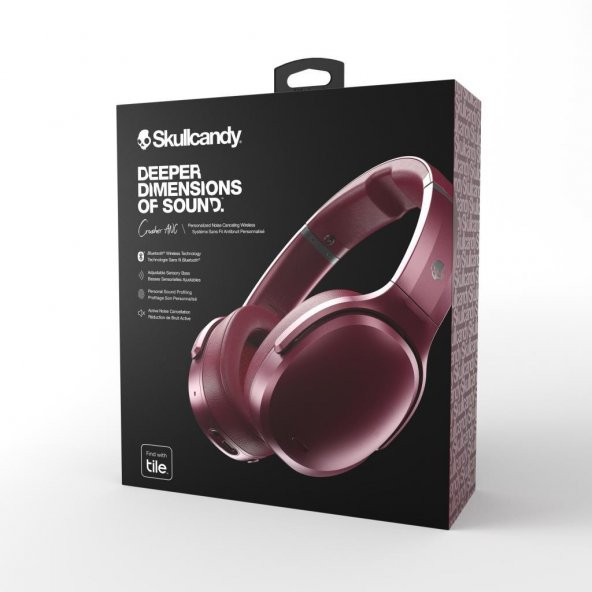 Skullcandy Crusher ANC Kablosuz Bluetooth Kulaklık Bordo S6CPW-M685 - 8