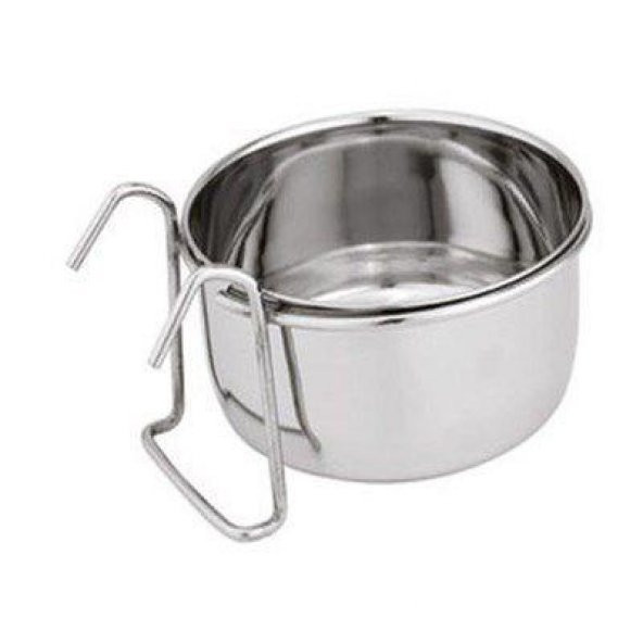 Oripet Kanca Askılı Çelik Mama Yem Kabı 10 Oz
