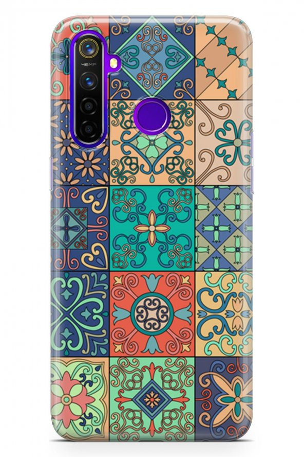Realme 5 Pro Kılıf Patchwork Serisi Alaina - 2