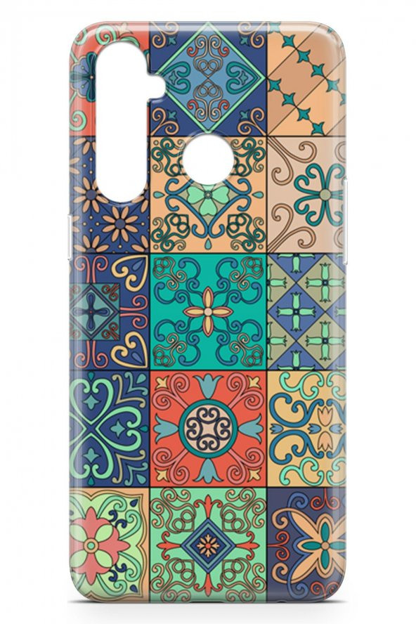 Realme 5 Pro Kılıf Patchwork Serisi Alaina - 3
