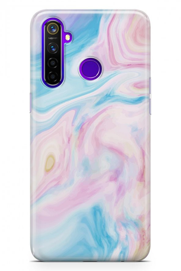 Realme 5 Pro Kılıf Sweet Dreams Serisi Mavi Mor - 2