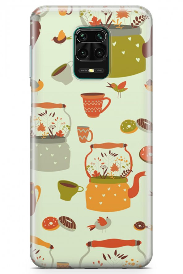 Xiaomi Redmi Note 9S Kılıf Tea Time Serisi Elliana