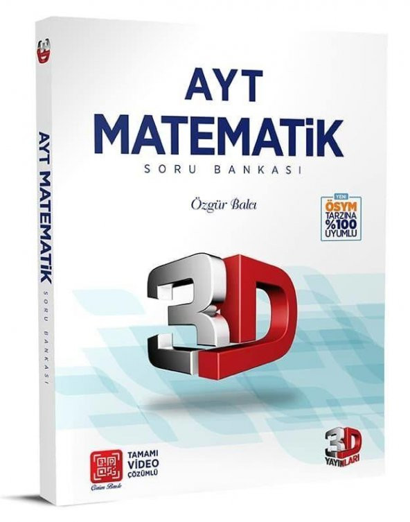 3D Yayınları Ayt Matematik Soru Bankası 2023 - 2