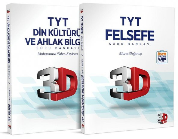 3D Yayınları Tyt Felsefe Ve Din Kültürü Soru Bankası 2023