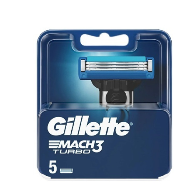 Gillette Mach3 Turbo Yedek Tıraş Bıçağı 5'li