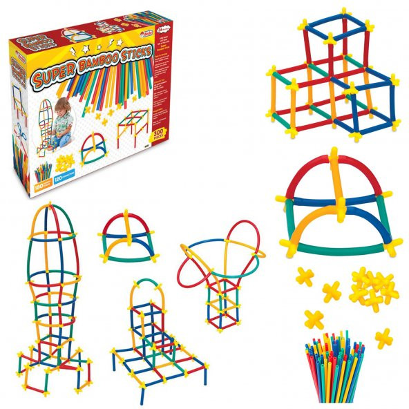 Dede Süper Bambu Çubuklar 300 Parça 03462
