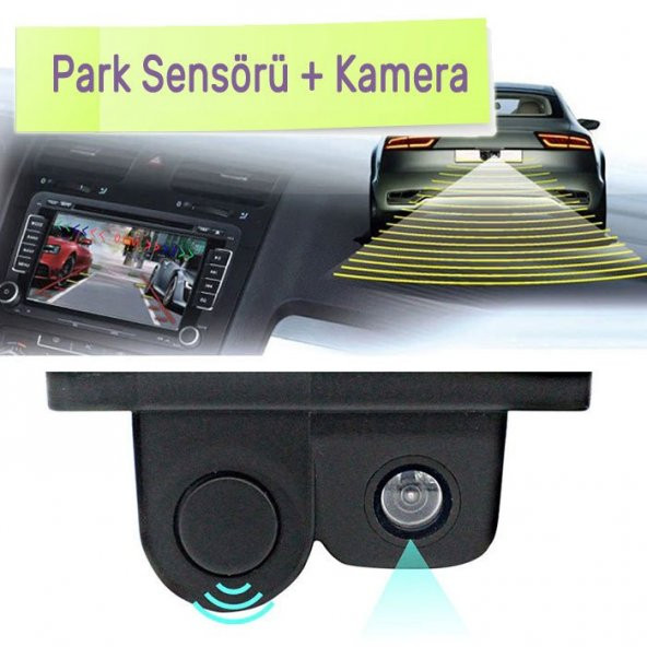 Oto Geri Görüş Araç Arka Kamerası Ses İkazlı Araç Park Sensörü