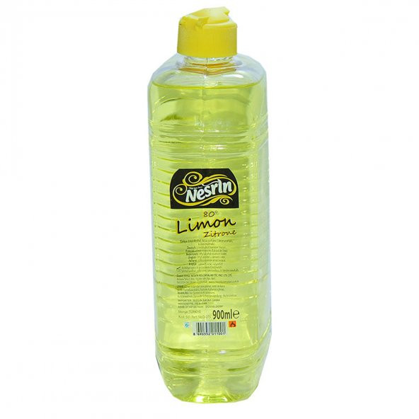 Nesrin Limon Kolonyası 80 Derece Pet Şişe 900 ML - 5