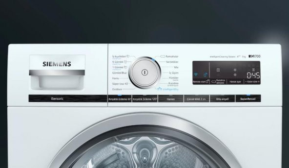 Siemens WT47XK80TR A++ 9 kg Çamaşır Kurutma Makinesi - 4