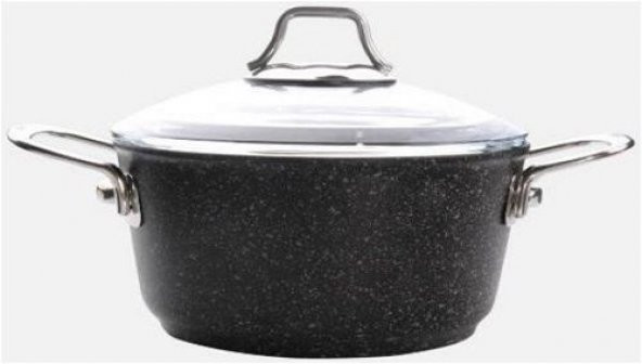 Falez Black Line 20 cm Derin Granit Tencere