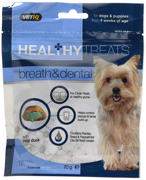 Vetiq Healthy Treats Breath & Dental Köpek Ödül Maması 70 Gr