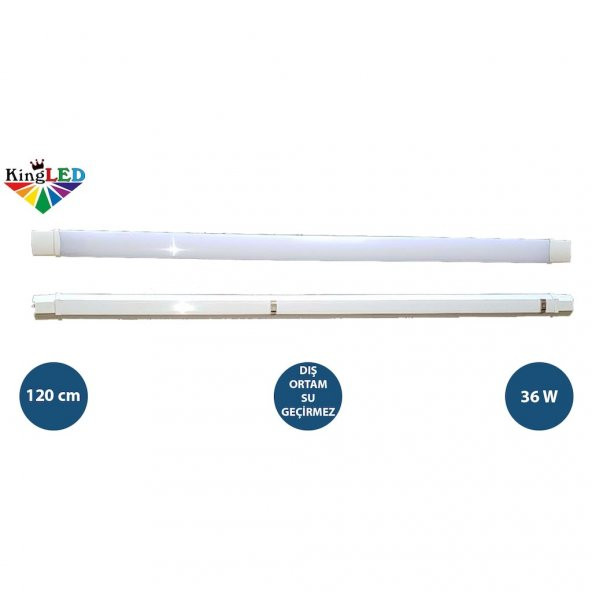 9w-18w-36w-40w Watt Led Bant Armatür Etanj Kingled - 4