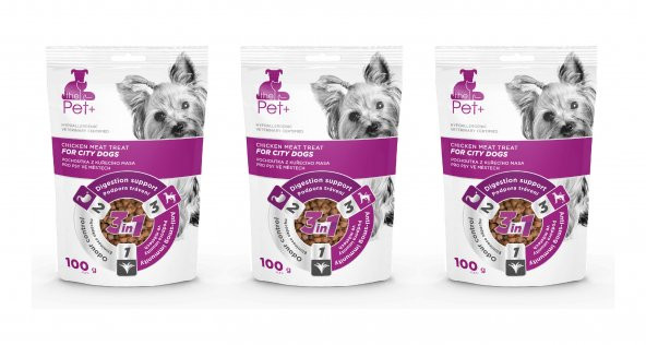 thePet+ Köpekler için Ödül Maması Paketi 3'lü (3x100 Gr)  (3xTavuklu)
