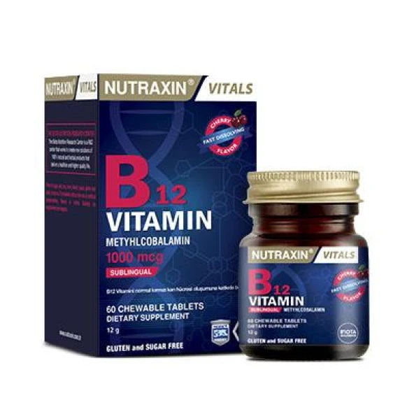 Nutraxin Vitamin B12 1000mcg 60 Tablet
