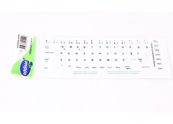 ADDISON 300167 NOTEBOOK F TÜRKÇE KLAVYE ETİKETİ,GRİ - 2