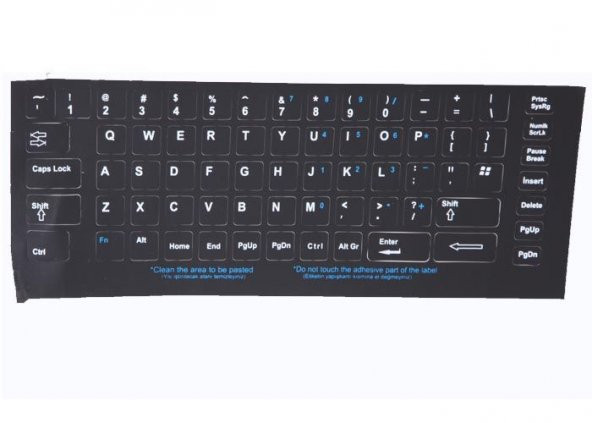 ADDISON 300164 NOTEBOOK Q İNGİLİZCE KLAVYE ETİKETİ,S