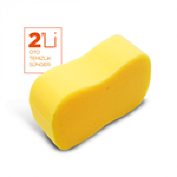 Wilma Secret Oto Yıkama Süngeri 2li-Sarı - 2