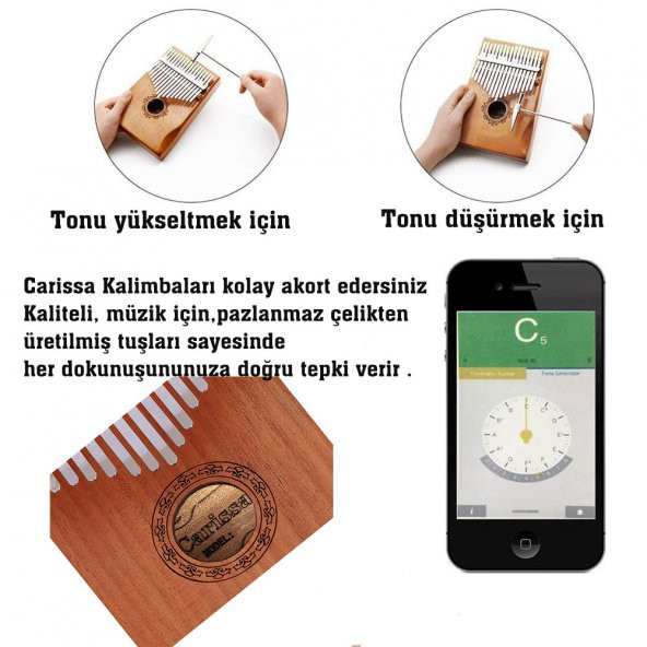 CARİSSA KALİMBA ELEKTRO COMFORT KL-170ER 17 TUŞ - 3