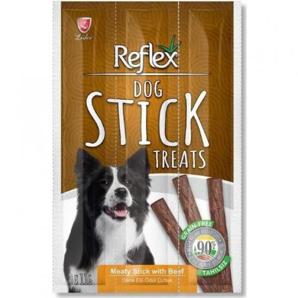 Reflex Köpekler için biftekli çubuk ödül 3 lü 11 gr