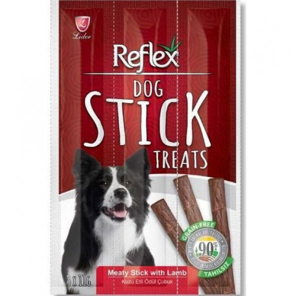 Reflex Köpekler için kuzulu çubuk ödül 3 lü 11 gr
