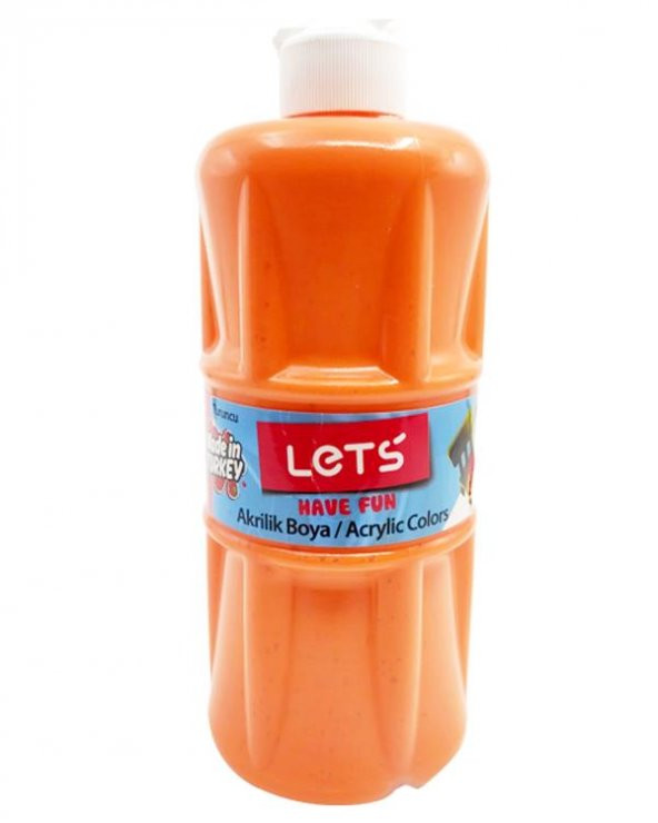 Lets Akrilik Boya 500 ml Turuncu