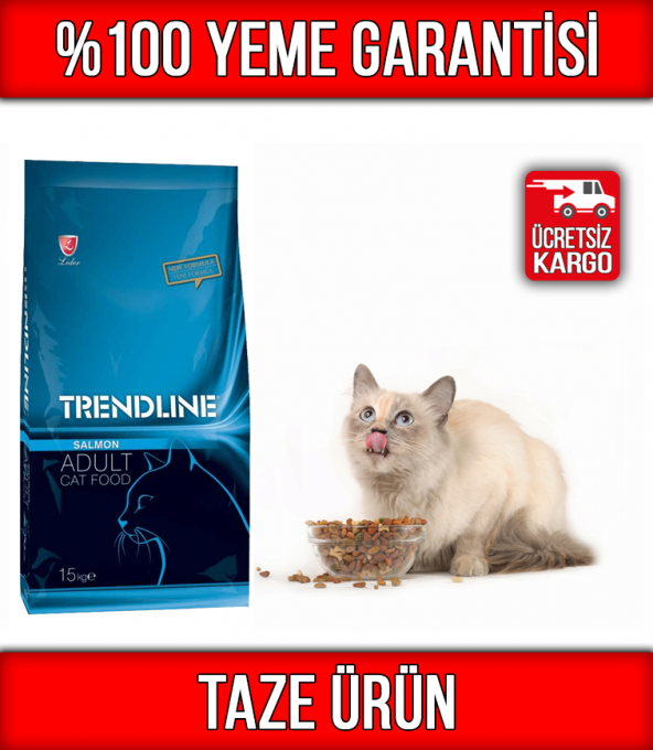 Trendline Somonlu Yetişkin Kedi Maması 15Kg