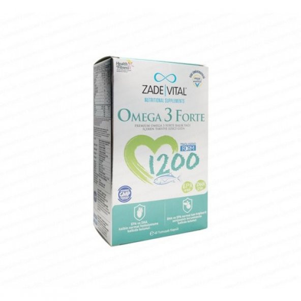 Zade Vital Omega 3 Forte 40 Yumuşak Kapsül