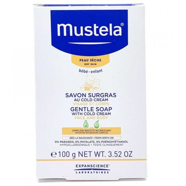 Mustela Cold Krem İçeren Sabun 100 gr