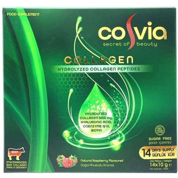 Cosvia Collagen Hidrolize Peptid Saşe 14 x 10 gr