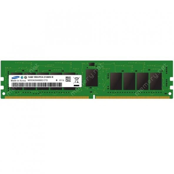 SAMSUNG DDR4 LV RDIMM 32GB 2666Mhz M393A4K40CB2-CTD6Q 2Rx4 Sunucu Ram