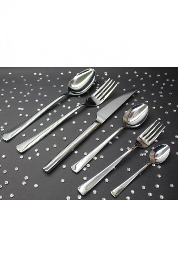 SMERALDO ELİF SERİSİ 84 PARÇA ÇATAL KAŞIK SETİ