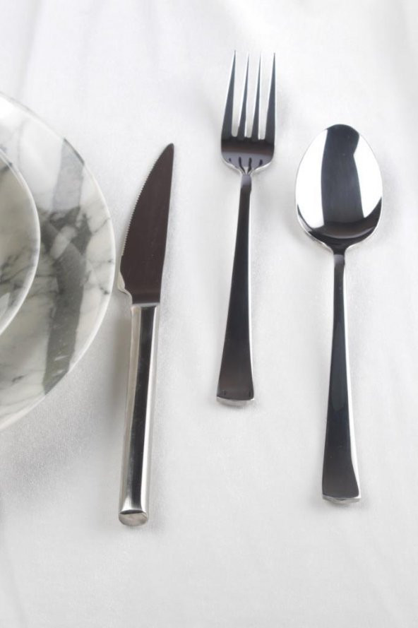 SMERALDO ELİF SERİSİ 36 PARÇA YEMEK ÇATAL KAŞIK SETİ - 2