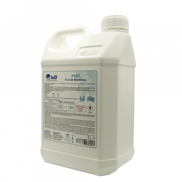 I&D SEPT Alkol Bazlı El ve Cilt Dezenfektanı 5 Lt - 3