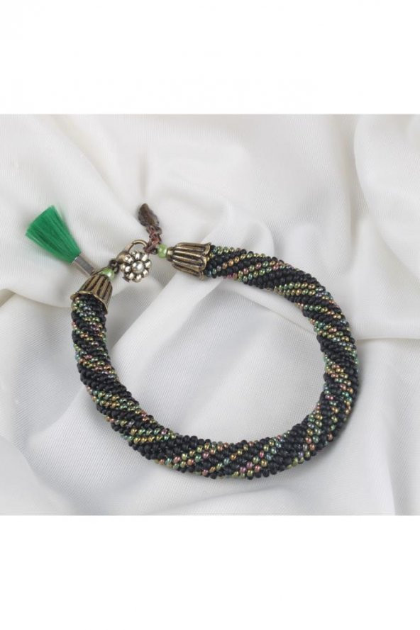 Zariass Miyuki Bileklik Sarmal Yeşil Kahve - 2