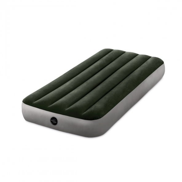 Intex Dura-Beam Tek Kişilik Şişme Yatak Yeşil - Gri - 3