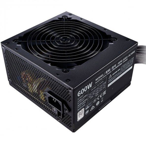 COOLERMASTER 600W 80+ MWE MPE-6001-ACABW-EU 12cm Fanlı Power Supply - 2