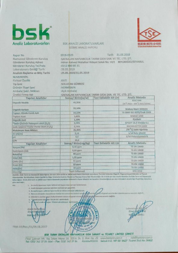 Vermisafa %100 Organik Katı Solucan Gübresi 20 Kg - 5