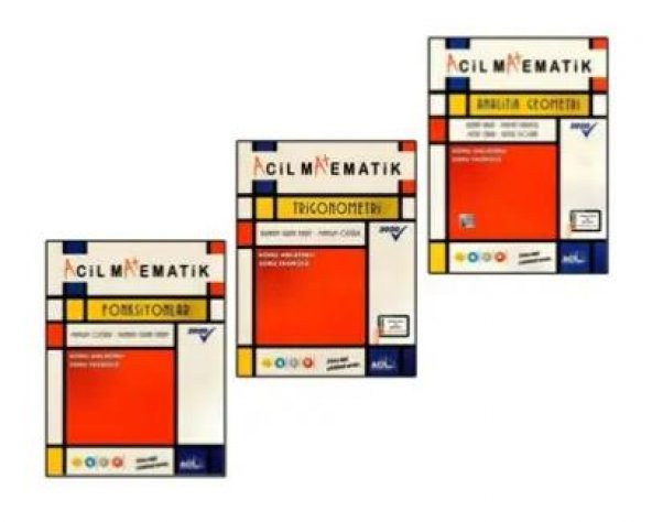 Acil Matematik Analitik Geometri + Trigonometri + Fonksiyonlar 3 Lü Set