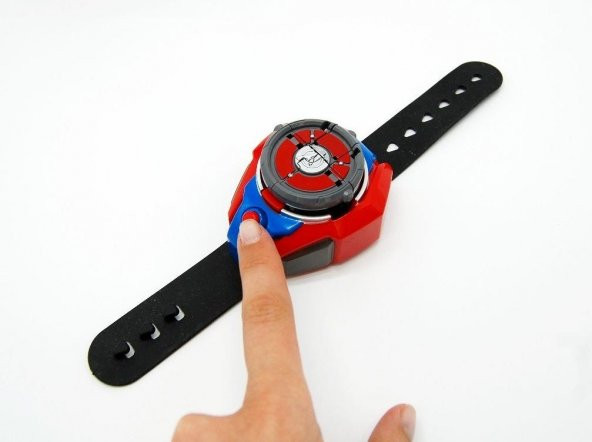 SB803 Spiderman Savaş Başlatıcı Fırlatıcı Saat Oyuncak - 4