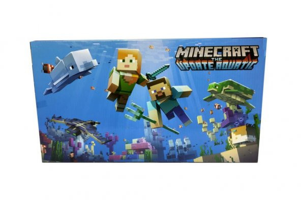 JL19007-2 Minecraft  Update Aquatic Aksiyon Figür Oyuncak Seti - 5