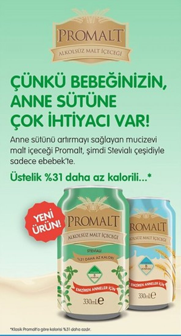Promalt Stevialı 6lı Alkolsüz Malt İçecek - 2